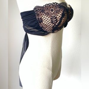 VERY SEXY VICTORIA’S SECRET 36C BALCONET BRA LONG BACK TIE UNDERWIRE